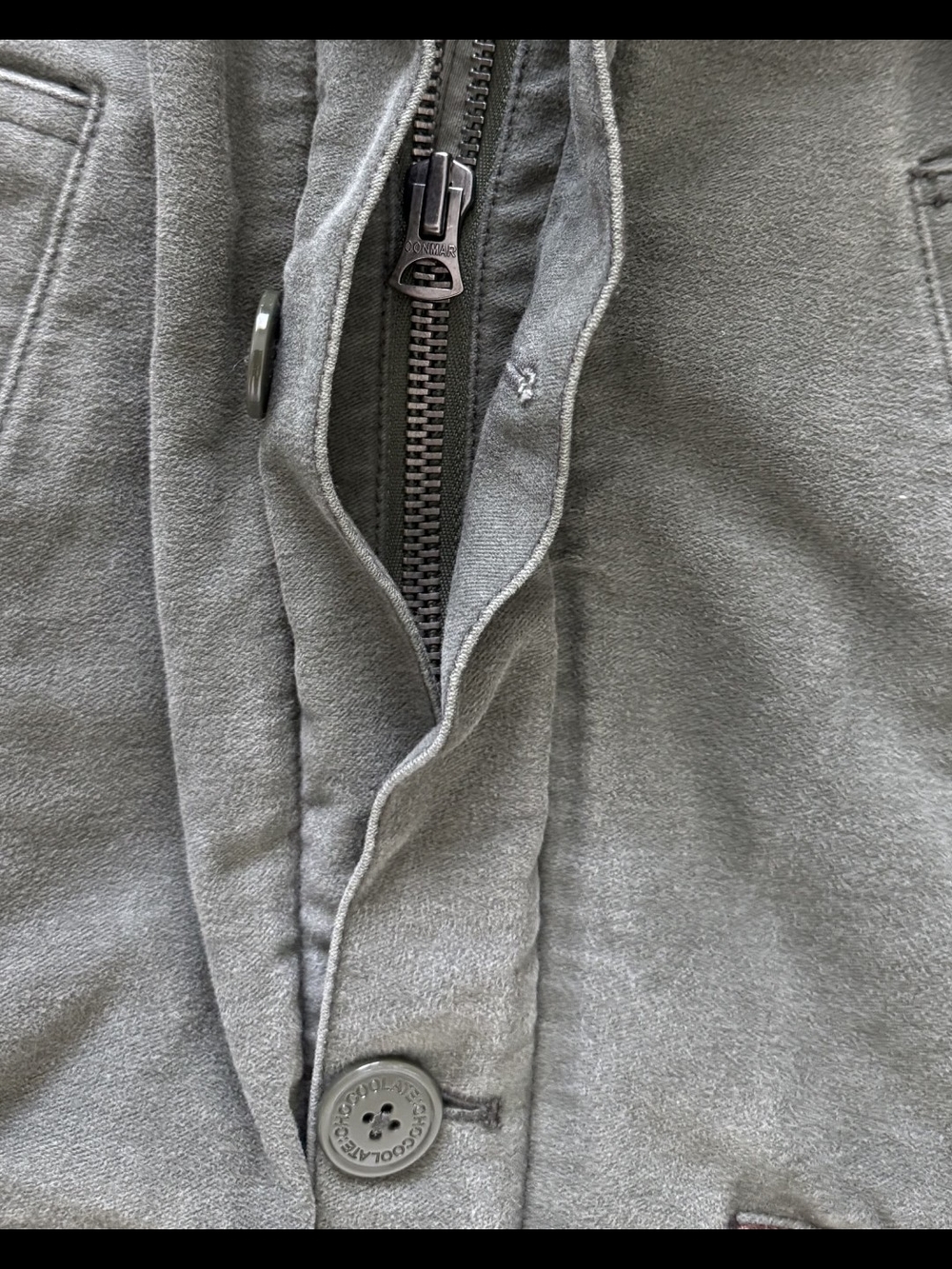 Vintage Early 2000s White Chocolate Hooded Jacket / Parka in Olive Green